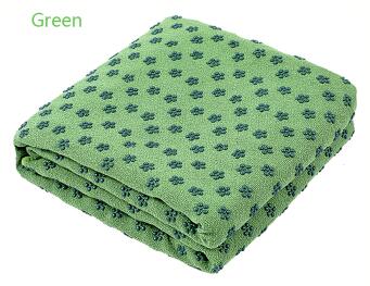 183*63Cm Non Slip Yoga Handdoek Deken Fitness Mat Geur Gratis Zweet Absorberende Yoga Mat Handdoek Voor Fitness oefening Pilates Training: green