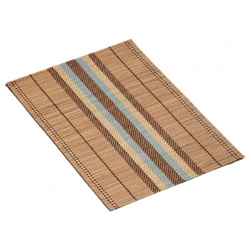 Vedenpitävä kevyt pöytä koristeellinen bambu tabletti lasinalus pöytä matto koriste tee tarvikkeet kodin keittiön matto: Khaki