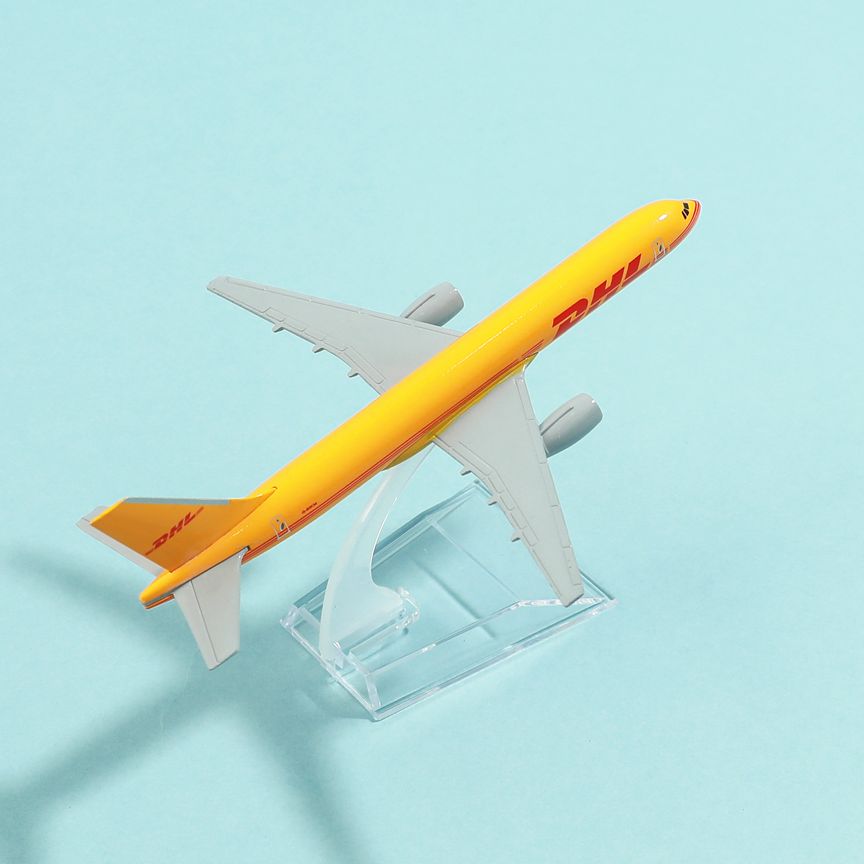 DHL Cargo B757 Aircraft Alloy Diecast Model 15cm Aviation Collectible Miniature Ornament Souvenir Toys