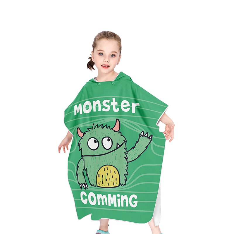 freundlicher Poncho Dinosaurier Bademantel Mit Kapuze freundlicher Bademäntel Mikrofaser Schlecht Kleid Tiere Für Jungen Mädchen Kleinkind Strand Schwimmen Handtücher: 02G