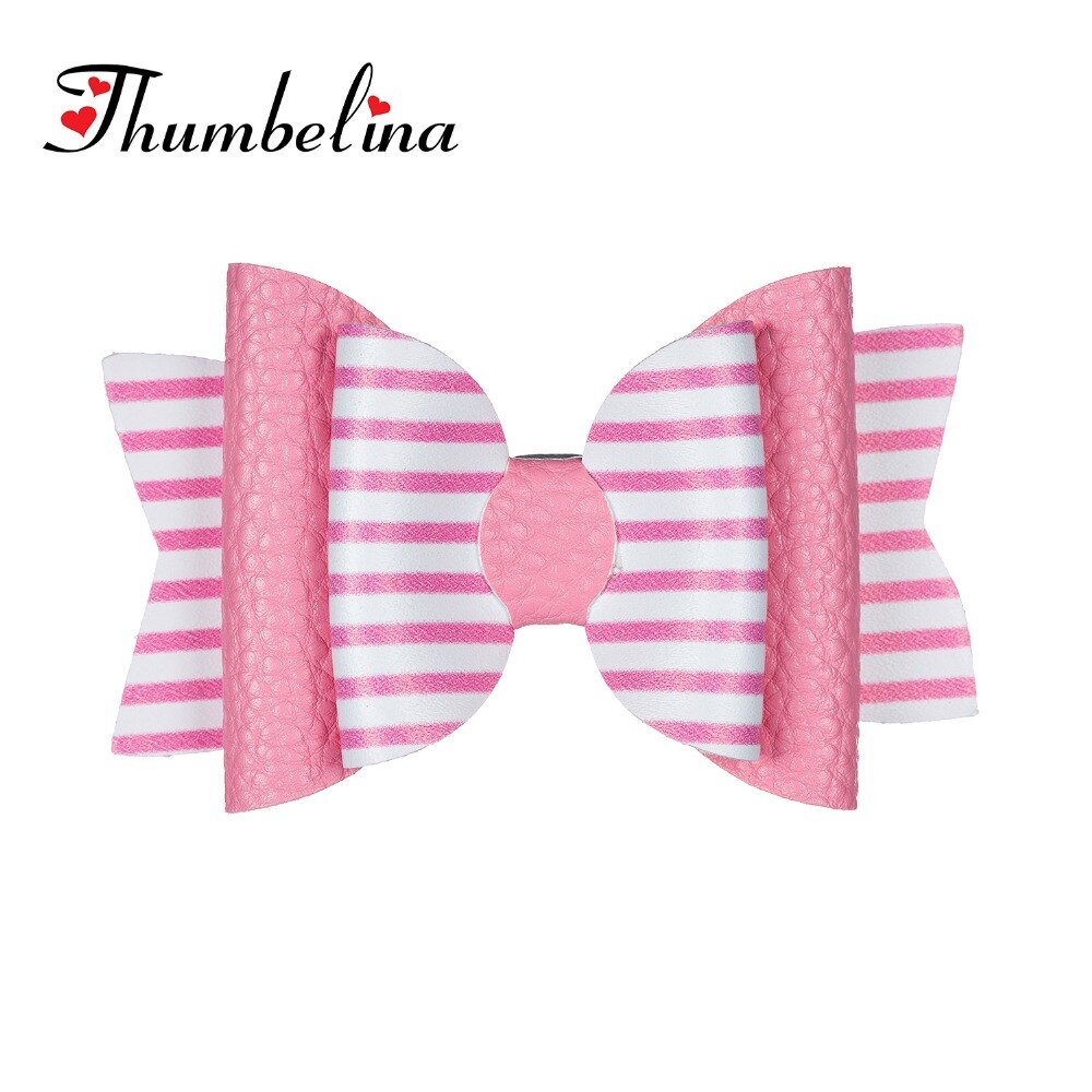 Thumbelina Rainbow Princess Hairgrips Glitter Hair Bows with Clip Dance Party Bow Hair Clip Girls Hair Accessories