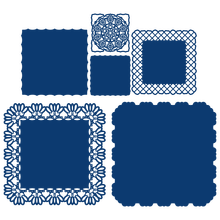 Fretwork Poppy Square Metal Cutting Dies Scrapbook Diary Decoration Embossing Template Diy Greeting Card Handmade