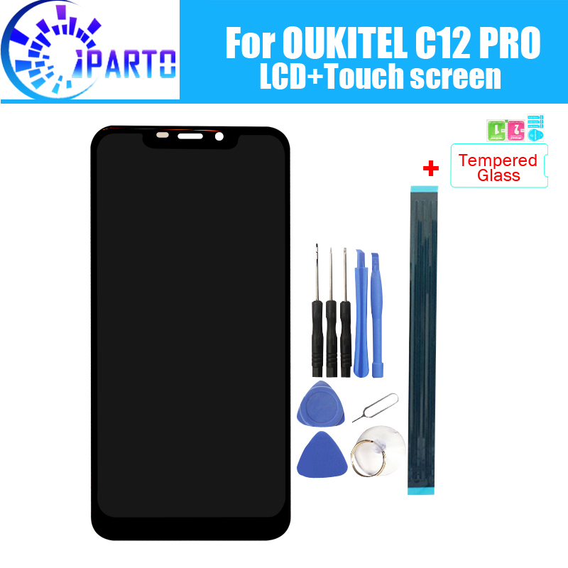 OUKITEL C12 PRO LCD Display+Touch Screen 100% Original Tested LCD Digitizer Glass Panel Replacement For OUKITEL C12 PRO