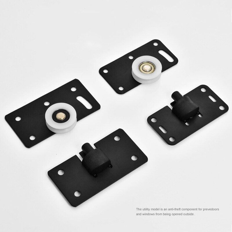 8 Teile/satz Eisen Garderobe Tür Rad Schrank Rad Schrank Schiebetür Rolle einstellen Schublade Tür Rolle 3,3X1,8X0,1 zoll