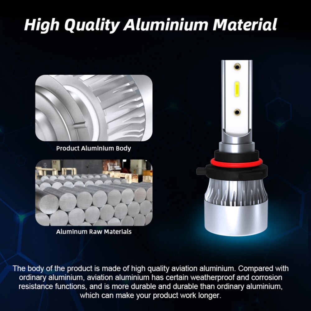 1 Paar Utility H1 Led Koplamp Lamp 60W 9-36V 6000LM Led Dimlicht geïntegreerde Mistlamp