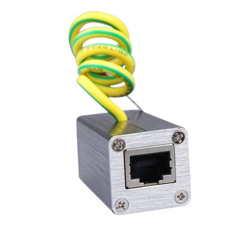 Extension Line to Ground SPD Network Surge Protector Thunder Arrester RJ-45 Lightning Office Meeting Security Protection System