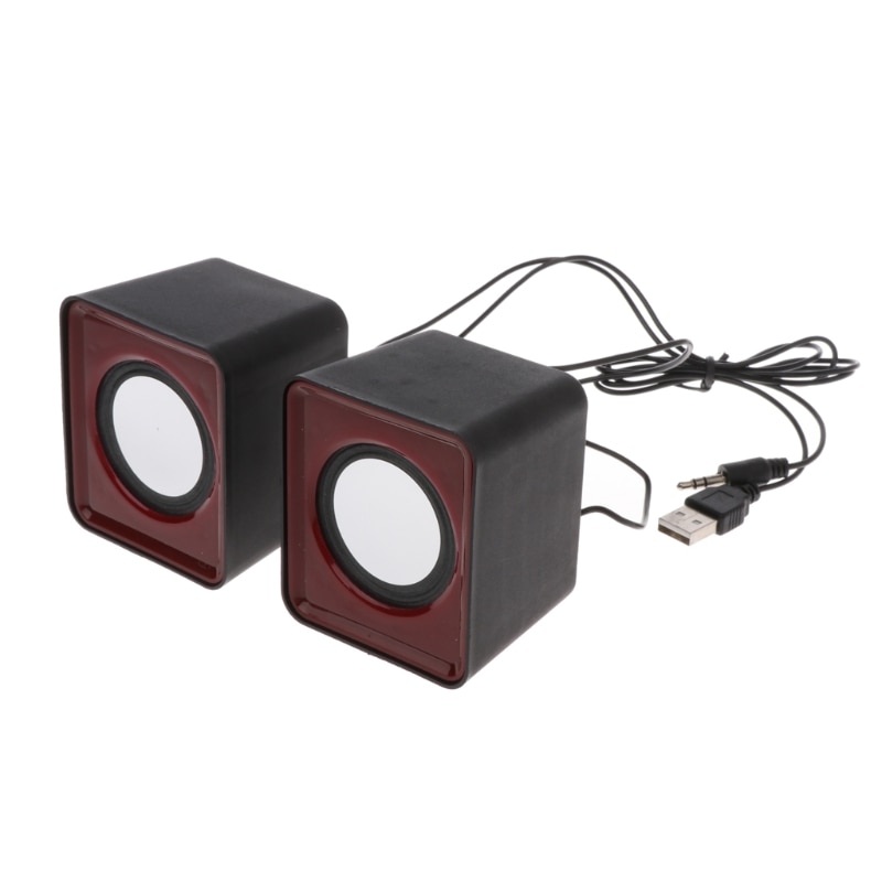 Nuevos Mini altavoces con cable USB 2,0 para ordenador portátil PC MP3 Multimedia altavoz de Color aleatorio