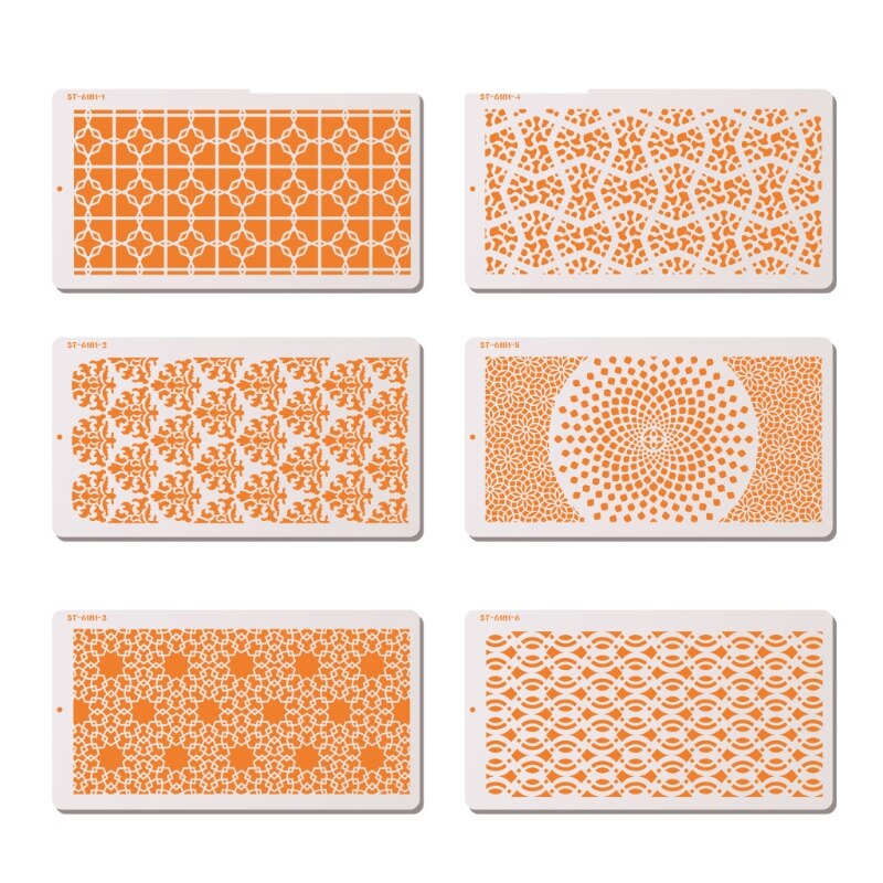 PET Fondant Printing Stencil Hollow Cake Edge Decoration Template Baking Gadgets M6CE: 3
