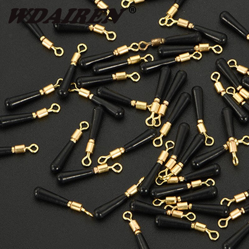 10 st/lot drift fiske flöten säte koppar huvud gummi bobber för led fiske flöte rotation boj säte tillbehör