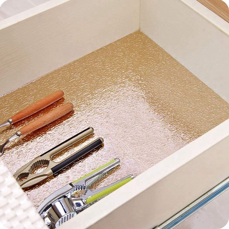 Keuken Behang, Olie-Proof En Waterdicht, Gebruikt Voor Keuken Muren, Kasten, hittebestendig En Wasbaar (Goud, 23.6X118In)