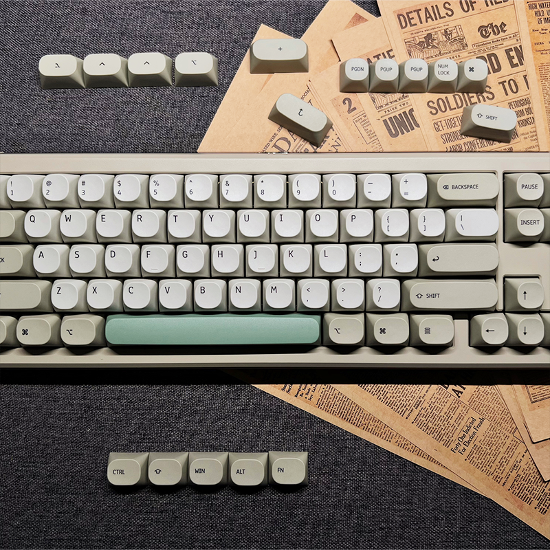 Idobao retro MA Keycaps dla klawiatury prochowiec Keycap PBT oryginalny projekt dla klawiatury mechanicznej przełączniki wiśnia MX prostota nasadki na klawisze