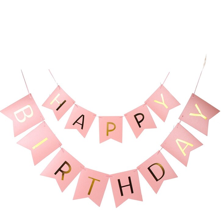 1 set grattis på födelsedagen brev banderoll roséguld konfetti luftballonger baby shower födelsedagsfest dekorationer unga flickor barn pa: 7