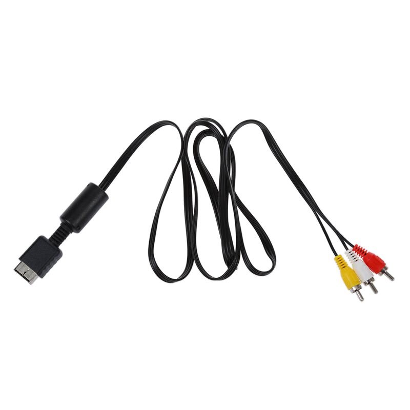 Cable adaptador de alta velocidad a 3 RCA para SONY Playstation 2 3 PS2 PS3, 1,8 metros/6 pies de longitud