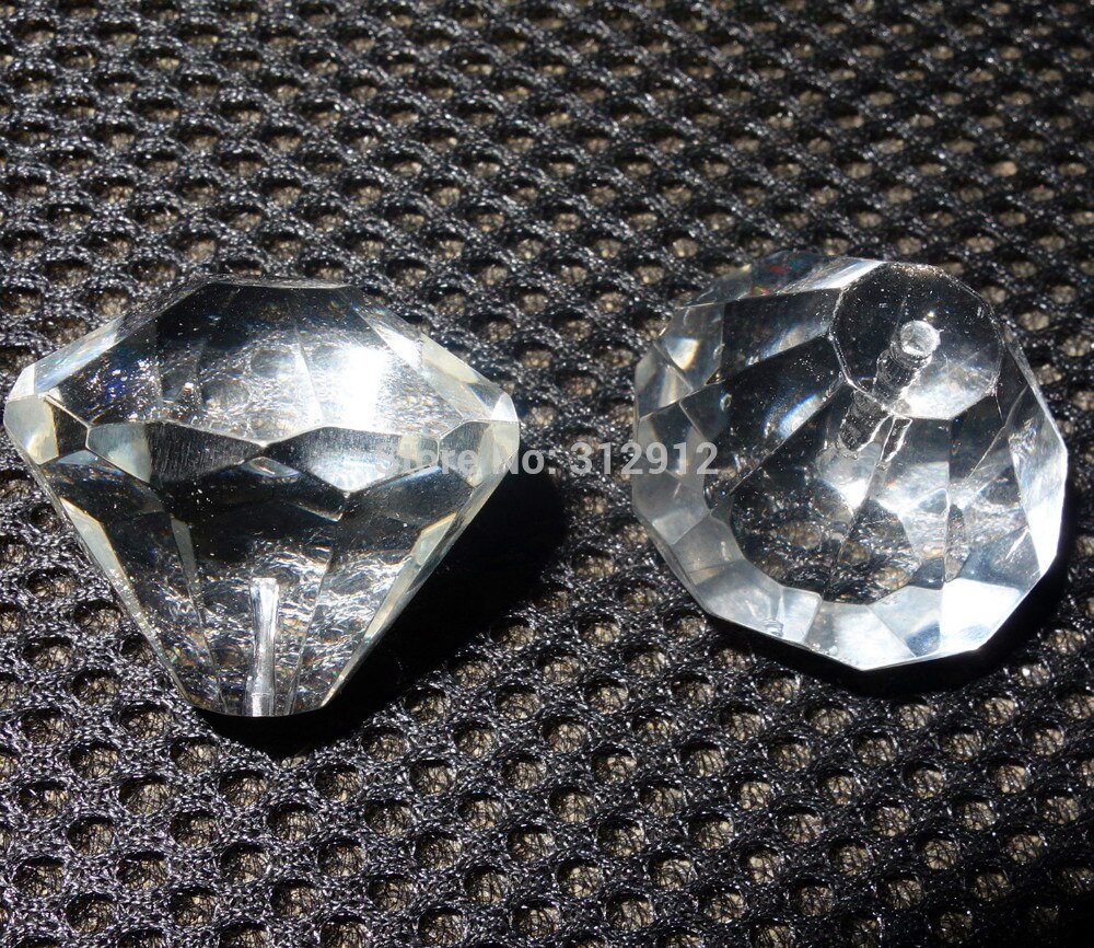 27mm Clear crystal ball voor glasvezel kroonluchter/gordijn Hangers