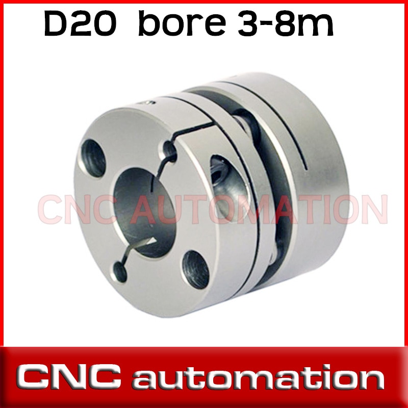 Stepper Motor Shaft disc Couplings Aluminum Alloys Single Diaphragm Flexible disk Coupler Bore 5/6/6.35/8mm D20