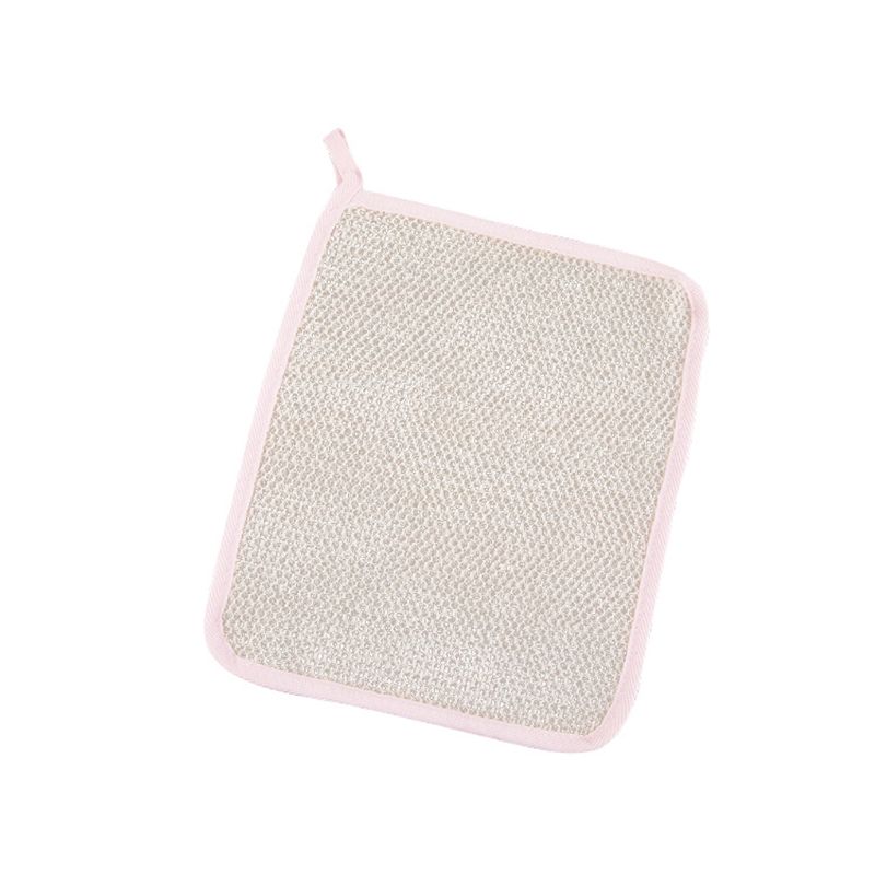 1Pc Exfoliërende Nylon Dubbele Laag Bad Doek Zeep Cleanser Schuimende Gezicht Handdoek