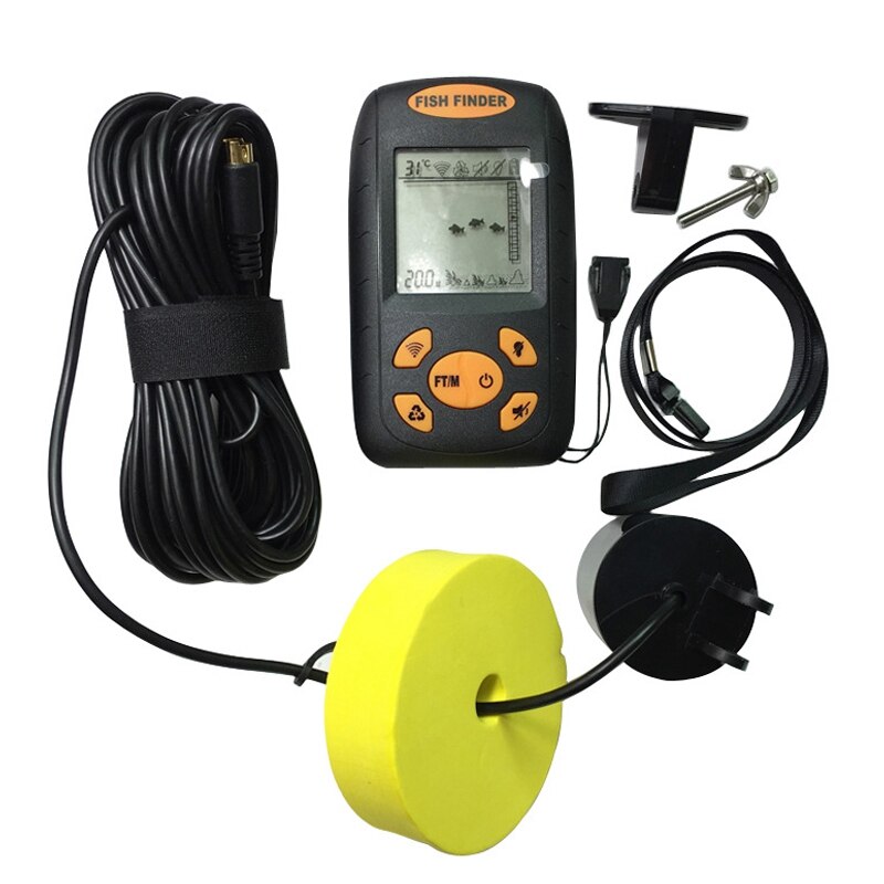 Sonar Fish Finder Sensor Fish Alarm to Find Out the Location of Fish Depth and Bottom Contour of Water.