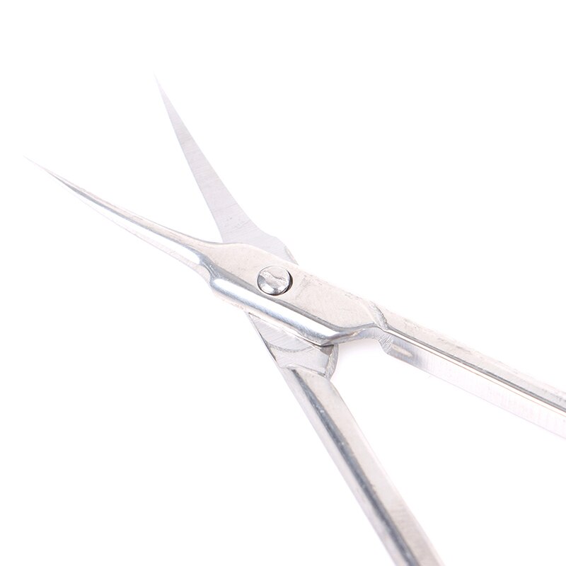 Stainless Steel Curved Tip Thin Blade Cuticle Scissors Nail Clippers Trimmer Dead Skin Remover Manicure Tools