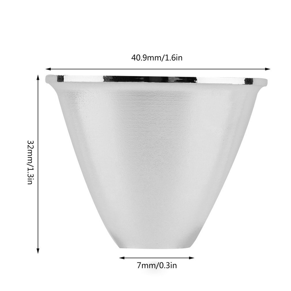1 Uds LED Reflector taza de alta potencia para Cree XR-C/XR-E/XM-L Q5 T6 5 grados LED linterna chapado de plástico Reflector taza
