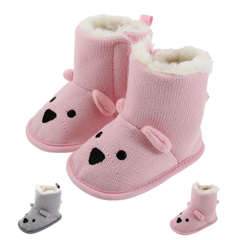 Baby Stiefel Baby Schneeschuhe Weichen Boden Winter Warm Non-slip Schnee Stiefel für Babys