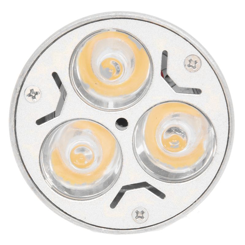 ! G5.3 12/24V 3*1W 300LM Warm White Light 3 LED Bulb