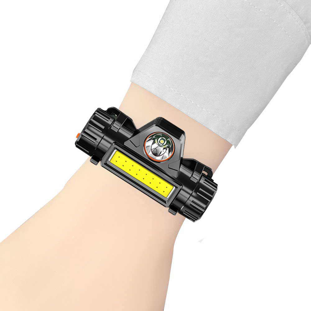 Magnetisk led-dæmpning bærbar lys armbåndslampe nat cykling løb fiskelampe armbånd armbåndslampe lommelygte