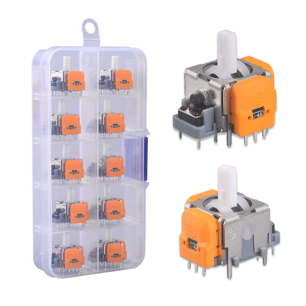 10Pcs 3D Hall Effect Joystick Adjustable No Drifting Thumbstick Module Joystick Rocker Module Controller for PS4/PS5/XBox/Switch