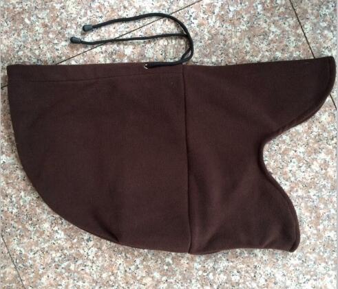 Dobbeltbrugs ski vinterhatte til mænd kvinder hætte kasket justerbar sort fleece plys hat termisk balaclava hovedbeklædning vindtæt: Kaffe