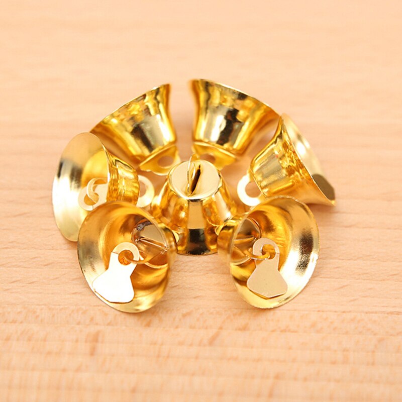 10Pcs Metal Bells Kleine Bell Sieraden Ornamenten Kerst Decoratie Hangers Diy: GD