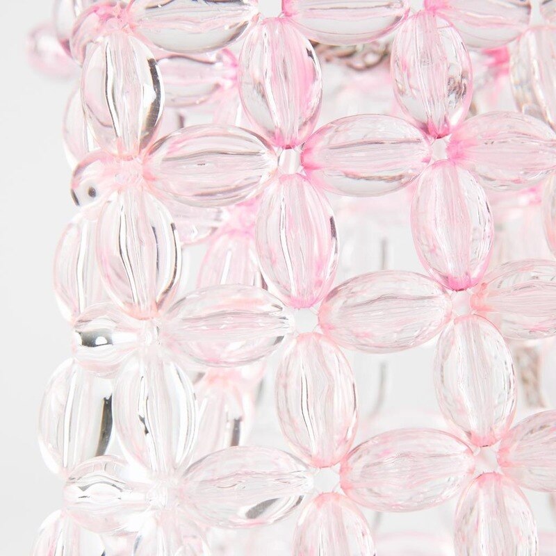 Pink bead bag beaded bag hand-held crystal beads women's summer shoulder bag small bag