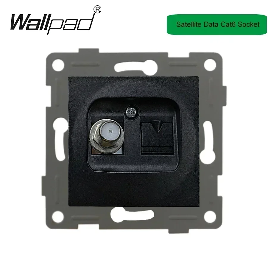 EU Neutral Wood Wall Panels FAN Reset Retro Electric Switch Euro French Power Socket with Type A C USB Fast Outlet TV Data Cat6