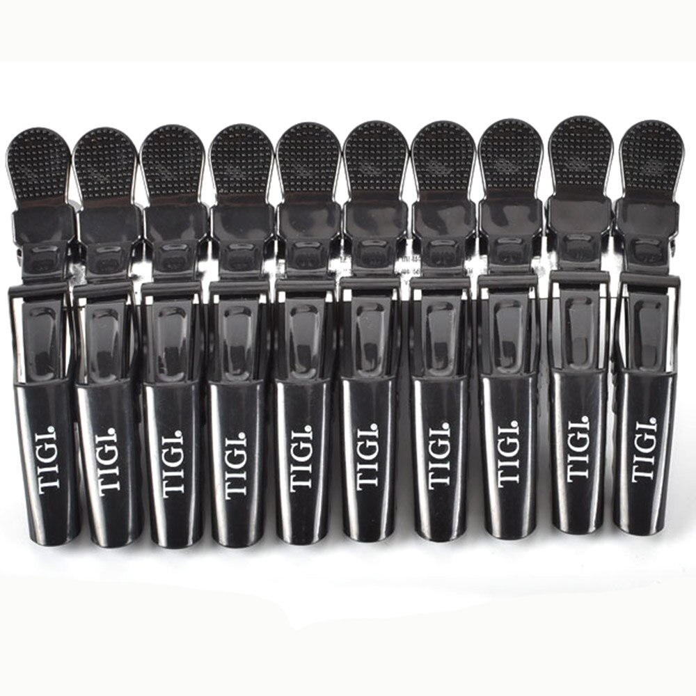 Pinzas de pelo de cocodrilo profesionales para mujer, horquillas, pinzas para el pelo, herramientas de estilismo de salón, 10 unids/lote