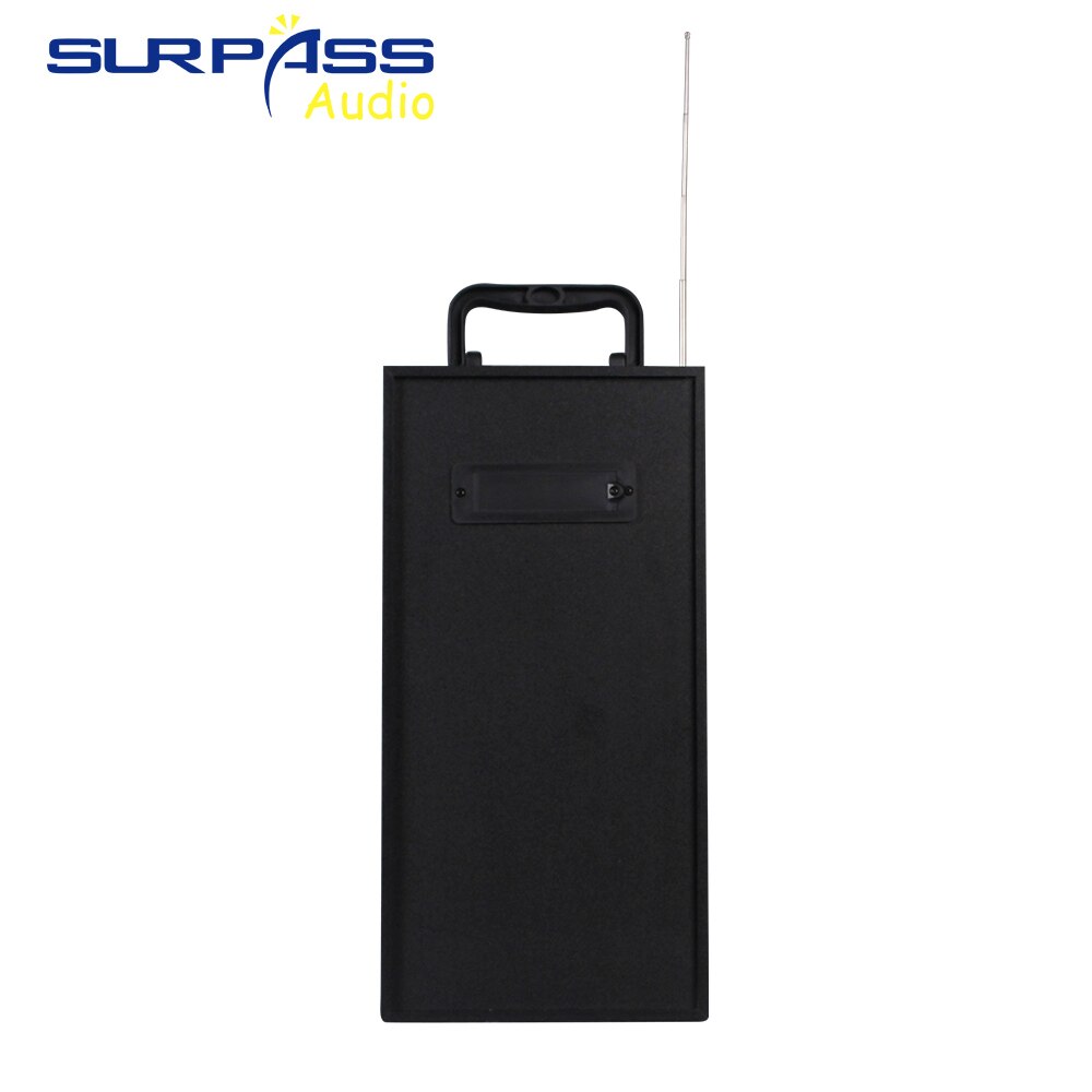 Tragbarer, kabelloser bluetooth-lautsprecher für den außenbereich mit stereo-subwoofer, ukw-radio, led-beleuchtung, tf- und usb-wiedergabe sowie aux-eingang.