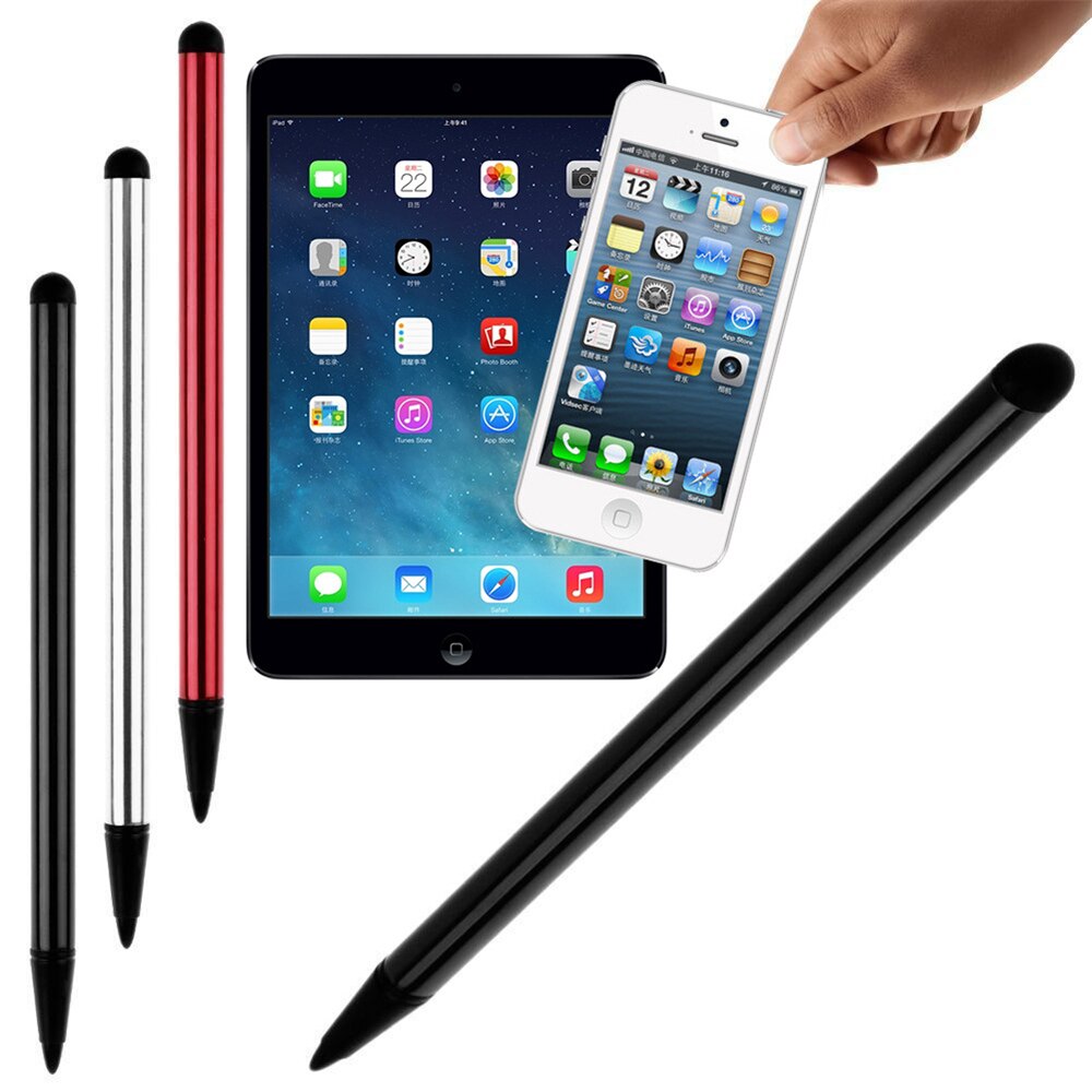 12 cm stylus pen resistive og kapacitive touch screen penne hård spids til iphone og windows mobile praktisk sølv