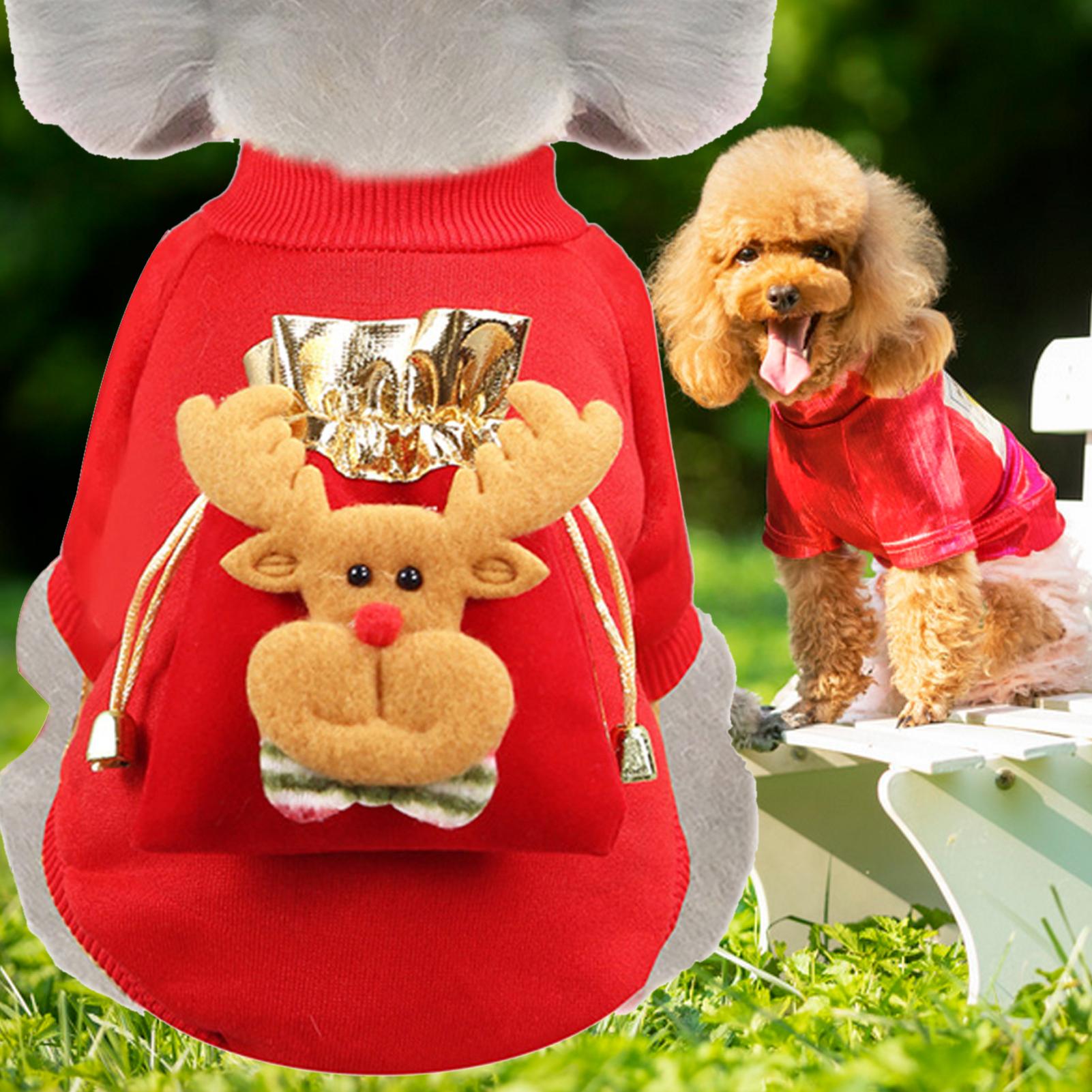 Noël chien vêtements hiver chien veste manteau chiot vêtements à capuche pour petit moyen chat chiens chiot Yorkshire tenue
