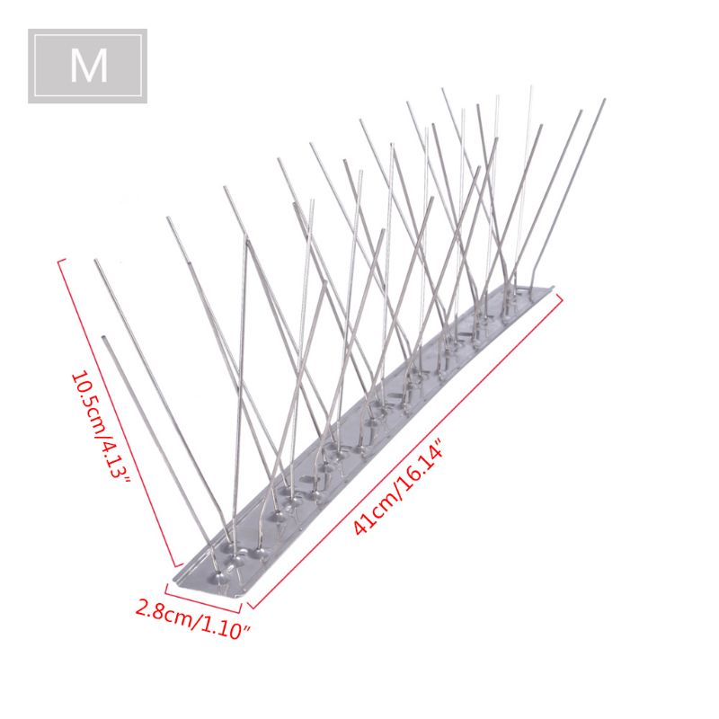 Stainless Steel Fence Wall Bird Spikes Eco-Friendly Anti Climb Guard Security 090C