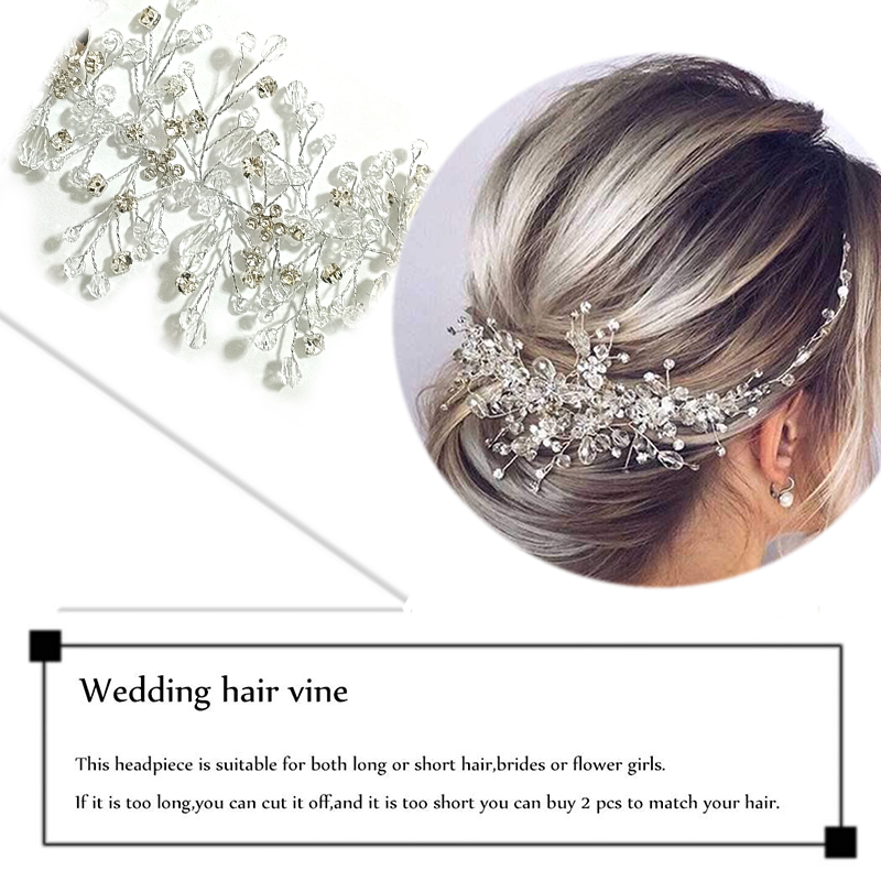 Parel Kristal Haarband Bruiloft Haaraccessoires voor Bruids Bloem Hoofddeksel Hoofdbanden Vrouwen Bruid Haarversieringen Sieraden