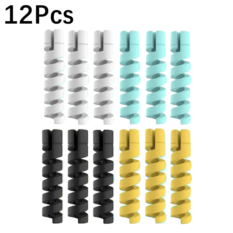 per iPhone iPad Avvolgicavo a spirale Protezione risparmiatore mini Cavo di ricarica USB Supporto per cavi Fascette Gestione cavi Organizzatore di cavi: Radura