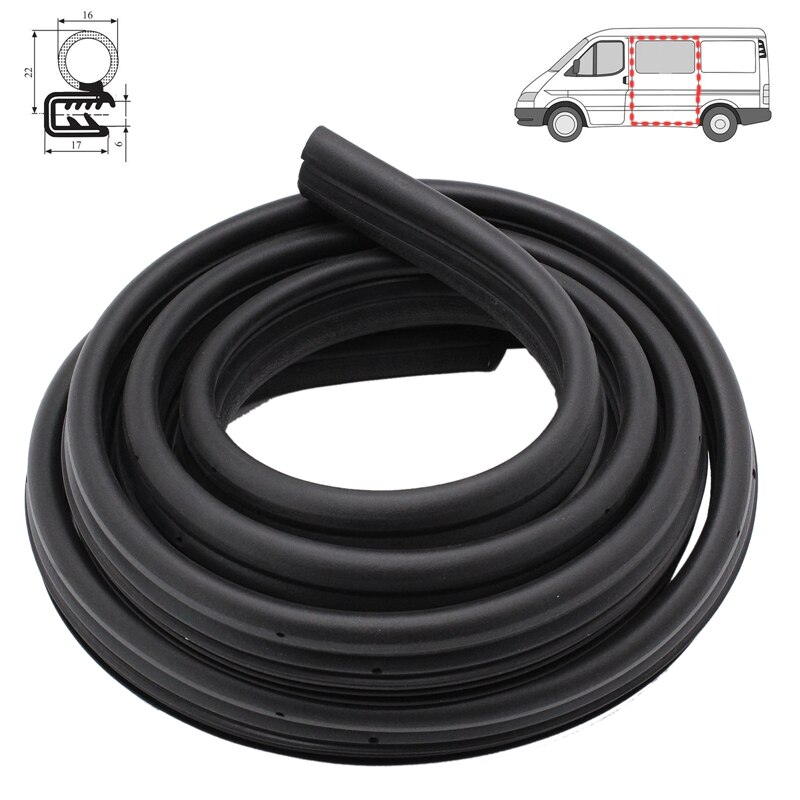 Burlete de puerta corredera delantera para Ford Transit Mk7, sello de goma delantero derecho/izquierdo, 2006, 1555296, 4467595: Default Title