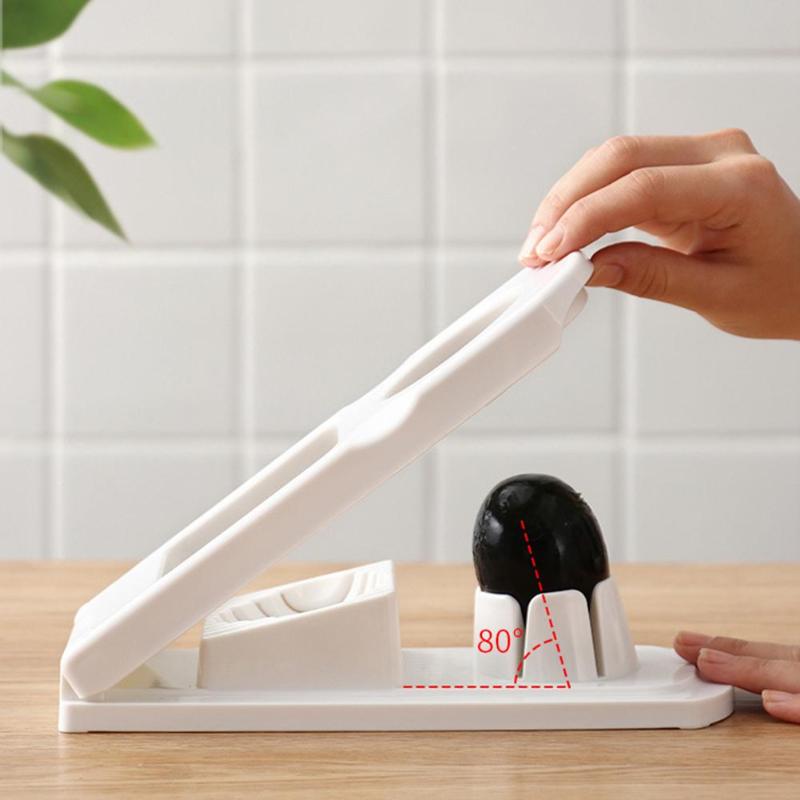 Rvs Egg Slicer Cutter 2 In 1 Eiersnijder Sectie Cutter Mold Keuken Bloem Rand Gadget Tool Multifunctionele