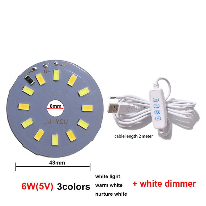 DIY DC 5V LED SMD 5730 Lichtkralen bordchip Dimbaar 10W 30W Oppervlak Nachtlichtbron Tricolor Verstelbare Lamp Wit Warm: Warm White