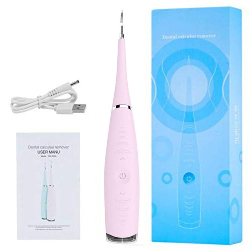 Vibrition-escarificador Dental eléctrico sónico, eliminador de cálculo Dental, herramienta de eliminación de sarro, higiene bucal, dentista: pink