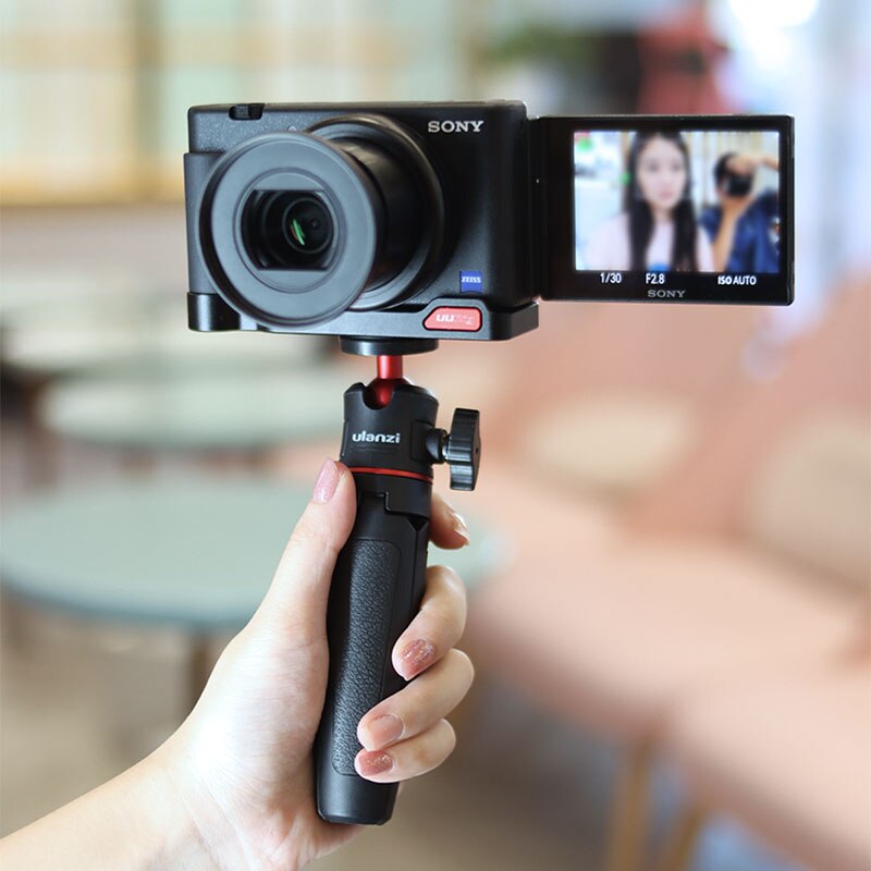 UURig R054 Metal Bottom Plate for Sony ZV1 DSLR Camera Accessories Extend Cold Shoe 1/4'' Screw Support Vertical shot