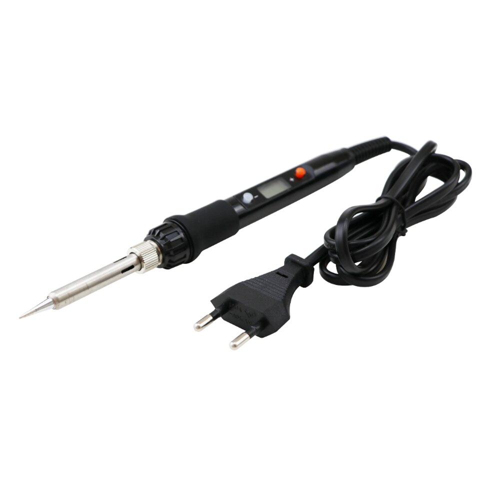 80W Electric Soldering Iron Adjustable Temperature LCD Digital Display 110V 220V Welding Solder Iron Tips Repair Rework Tool Kit: 220V EU Plug / 80W Iron