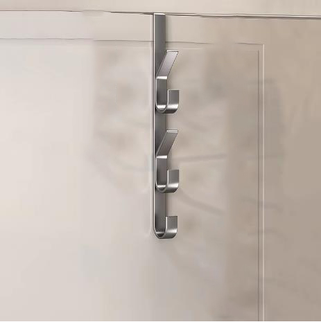 Dörrhängande krok fristansad dörrbaksida metallkrok över krok dörren hatthängare handväsksförvaring badrumstillbehör: Brons