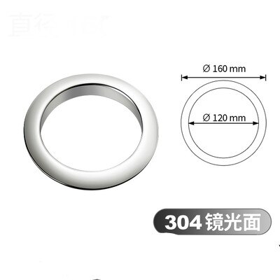 Square Rectangle Round Stainless Steel Countertop Desktop Benchtop Waste Trash Chute Grommet Brushed Polished: white