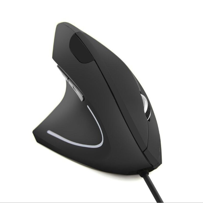 Przewodowa lewa ręka pionowa mysz ergonomiczna mysz do gier 800 1200 1600 DPI optyczne USB nadgarstek zdrowe myszy Mause na komputer stancjonarny