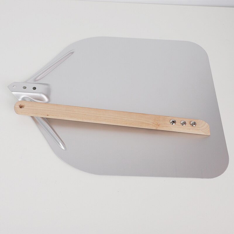 Pelle à Pizza 7/8/9 pouces, outils de cuisine Portable en aluminium, poignée en bois, poinçon de four transfert Anode péridurale poêle ronde antiadhésive