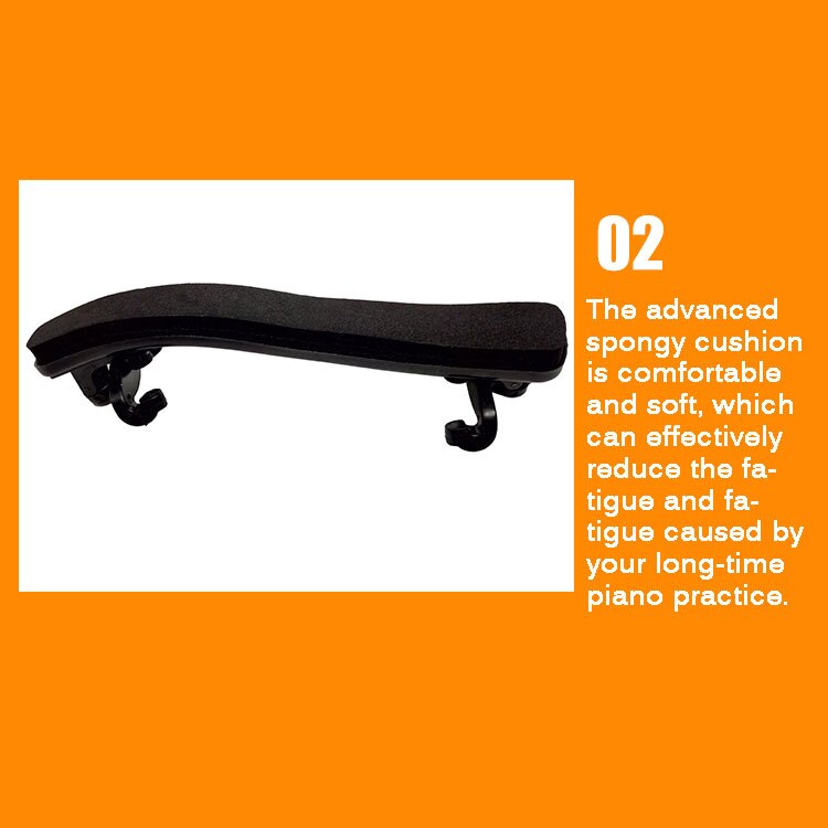 Verstelbare Viool Plastic Schoudersteun voor 3/4 4/4 Fiddle Viool violino Muziekinstrument Onderdelen Accessoires