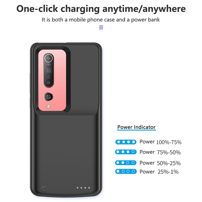 Coque de chargeur de batterie 6800mAh pour Xiaomi Mi 10, 10 Pro, 9T, 9T Pro, chargeur de batterie, pour Mi 9, SE, 9 Pro, CC9, SE